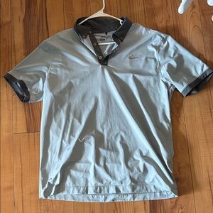 Nike Men's Light Gray Polo Shirt